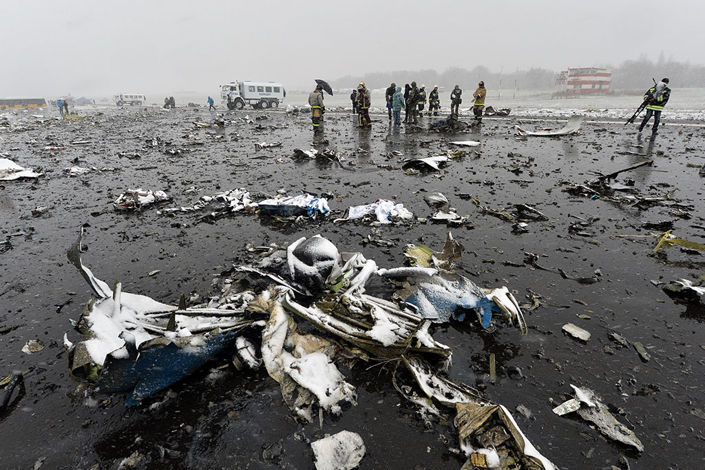62 Penumpang Tewas dalam Kecelakaan Pesawat Flydubai