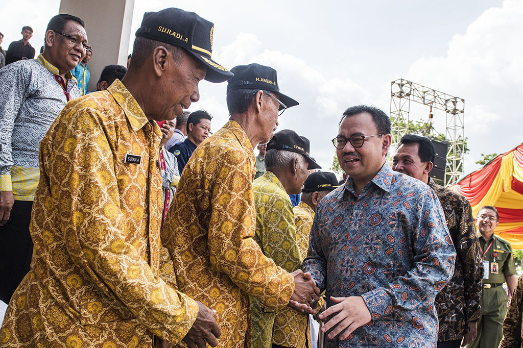 Sudirman Said Tinjau Pembangunan Jaringan Gas di Prabumulih