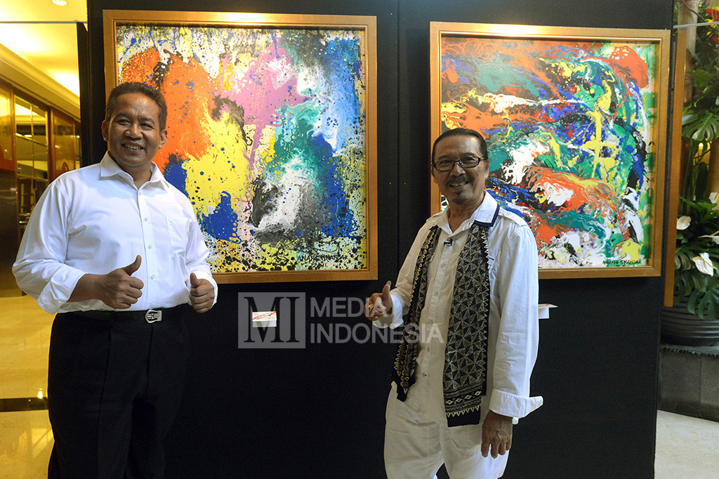 Kapolri Jenderal Badrodin Haiti Resmikan Pameran Lukisan 'Dua Tanda'