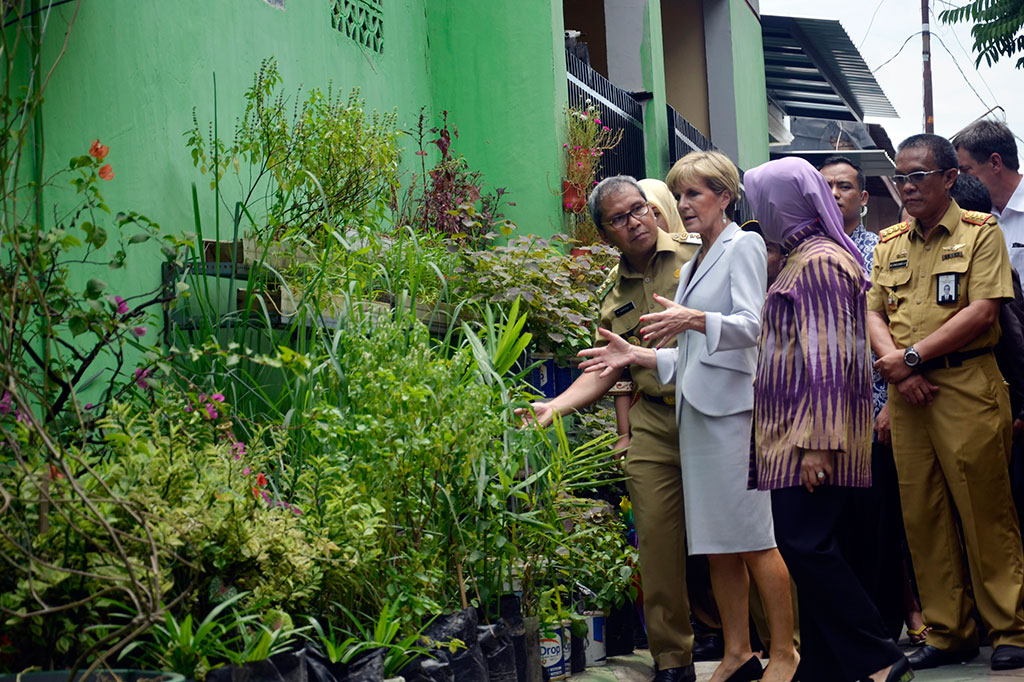 Menlu Australia Apresiasi Lorong Garden Makassar