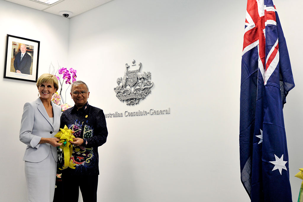 Menlu Australia Resmikan Konjen di Makassar