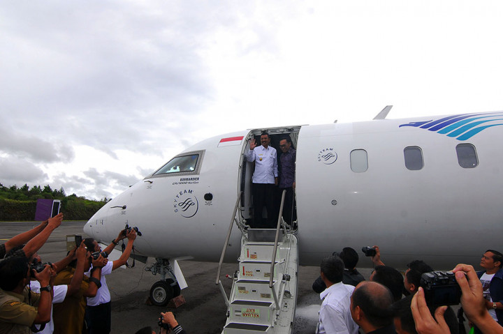 Garuda Indonesia Terbang Perdana ke Silangit