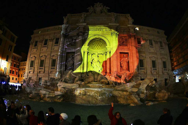 Trevi Fountain di Roma, Italia