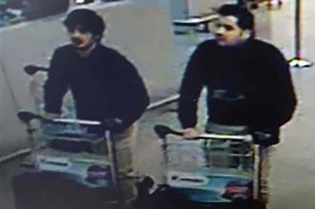 Inilah Tiga Terduga Pelaku Serangan Bandara Belgia