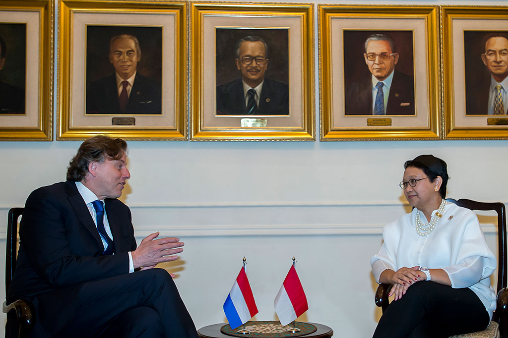 Pertemuan Menlu RI-Belanda Bahas Perdagangan