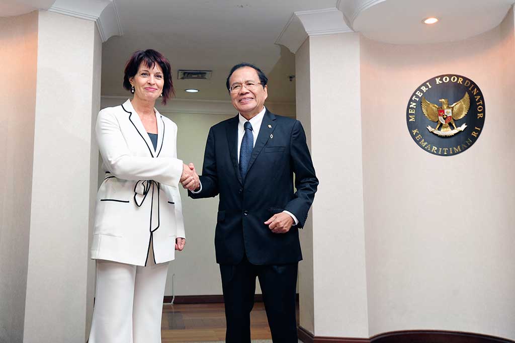 Menko Maritim Terima Kunjungan Wapres Swiss
