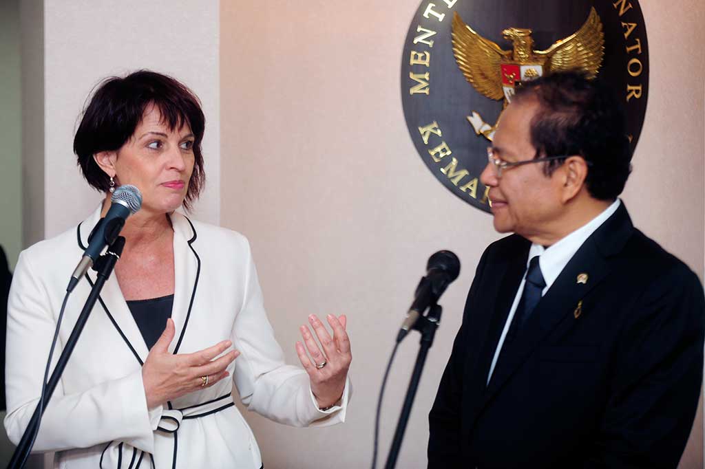 Menko Maritim Terima Kunjungan Wapres Swiss