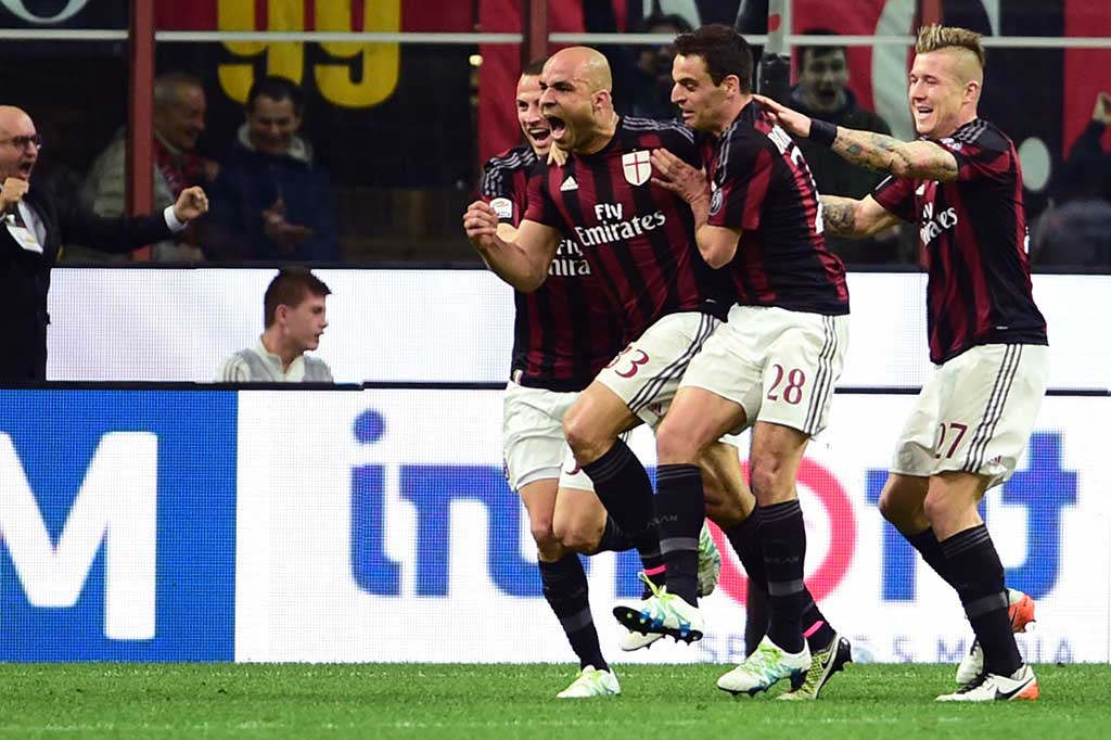 Milan unggul terlebih dahulu lewat Alex menit ke-18.