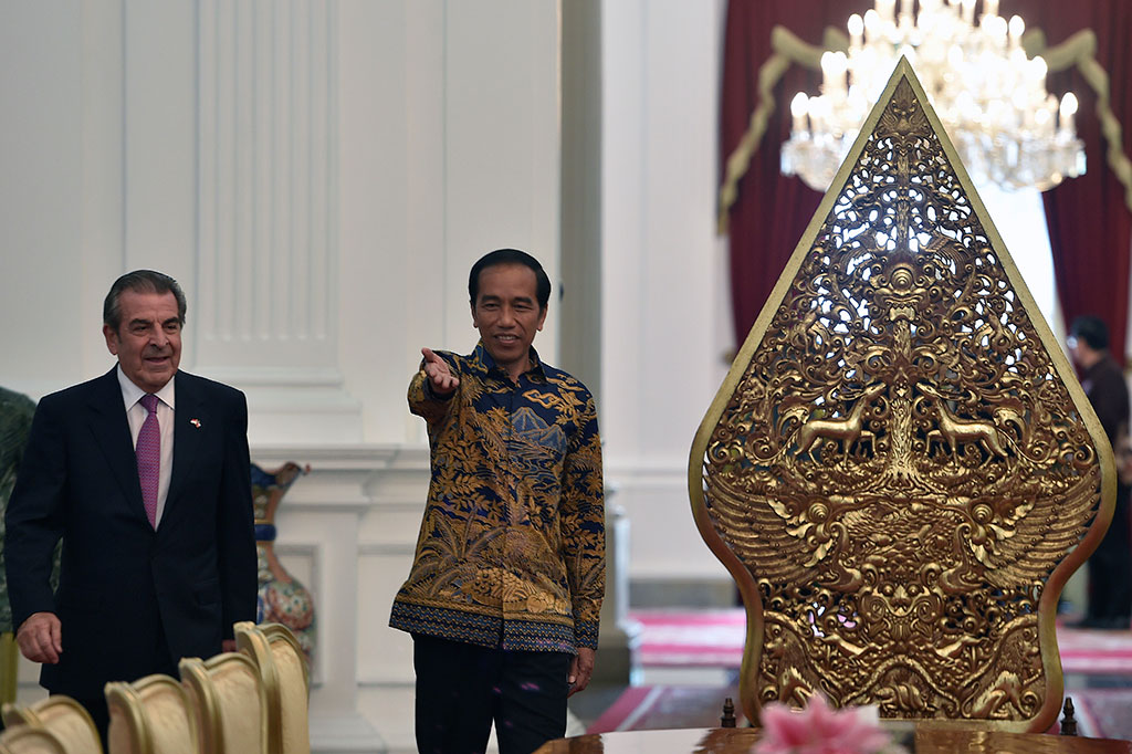 Jokowi Terima Kunjungan Mantan Presiden Chile