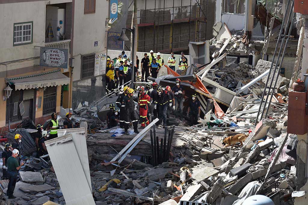 Satu Tewas, Sembilan Hilang akibat Bangunan Runtuh di Tenerife