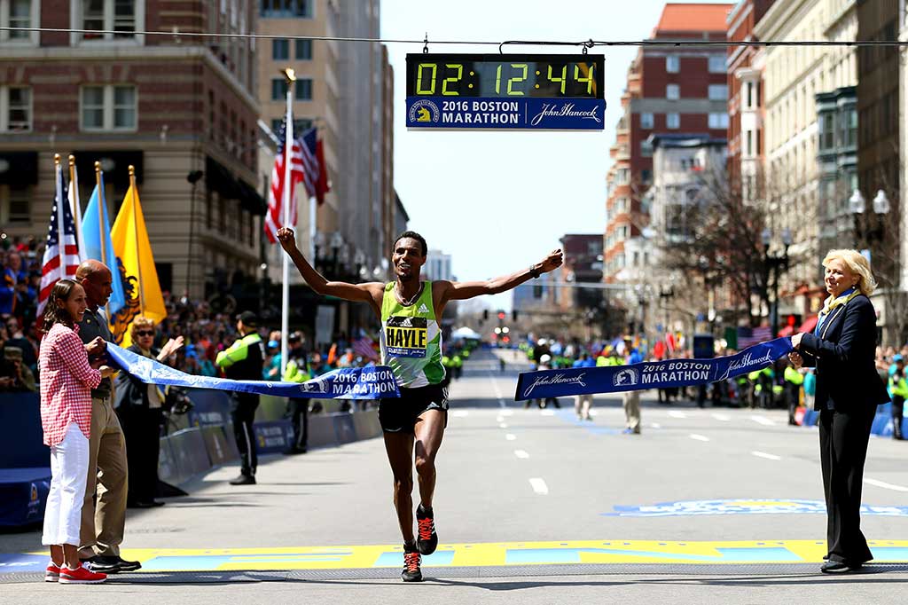 Atlet Ethiopia Rajai Maraton Boston