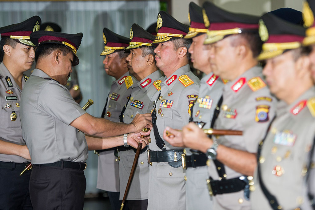 Badrodin Haiti Pimpin Sertijab Sembilan Pati Polri