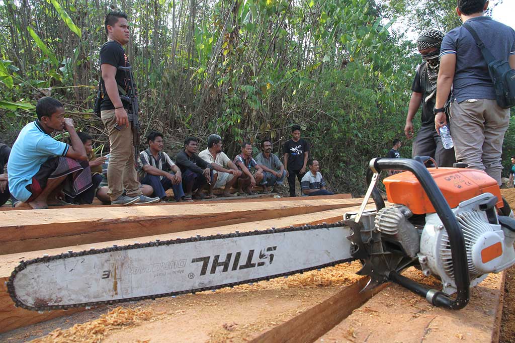 Polisi Amankan 14 Pelaku Perambah Hutan