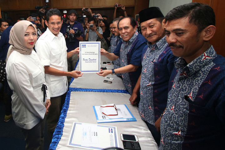 Sandiaga Uno Kembalikan Formulir Partai Demokrat