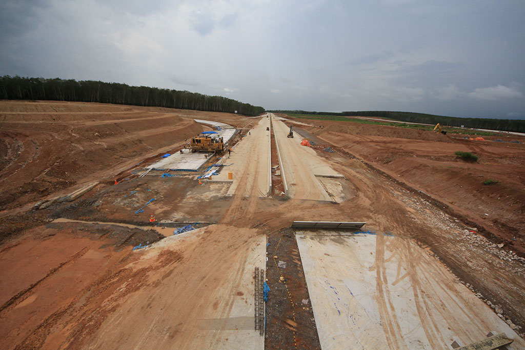 Pembangunan Jalan Tol Bakauheni-Terbanggi Besar Capai 8 Km