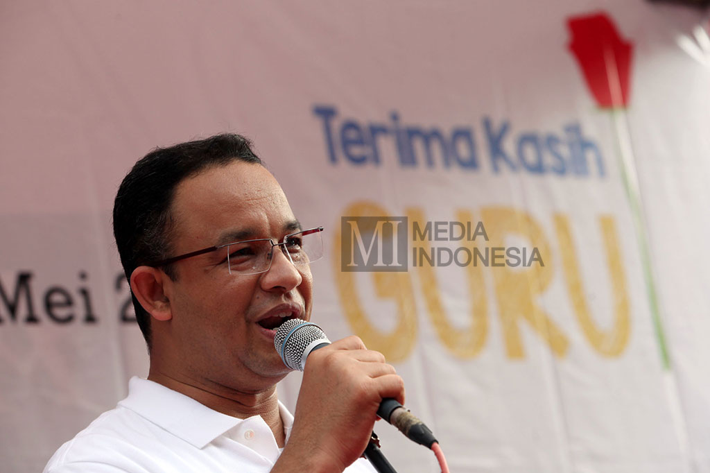 Anies Baswedan Hadiri Peluncuran Hardiknas