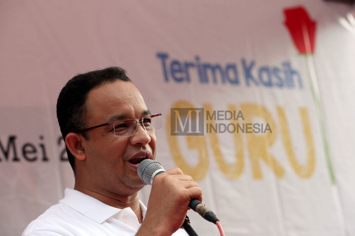 Anies Baswedan Hadiri Peluncuran Hardiknas