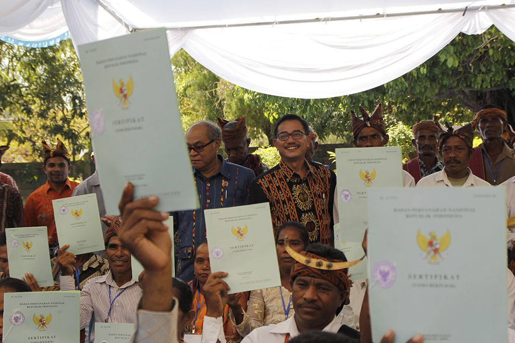 Belasan Ribu Warga Kupang Peroleh Bantuan Sertifikat Tanah