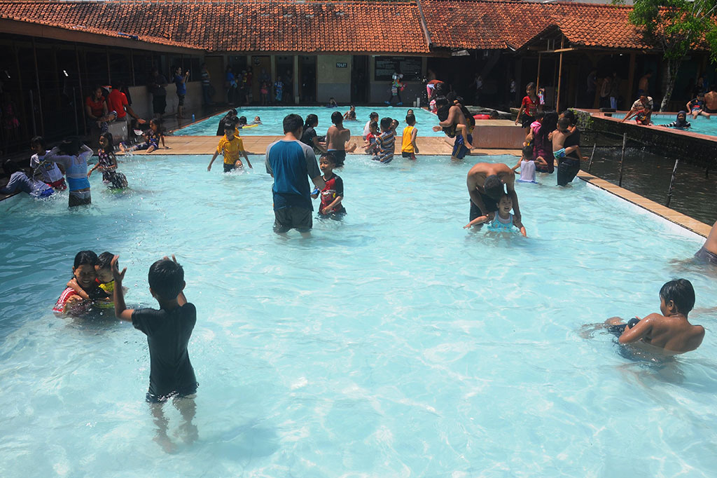Libur Panjang, Pengunjung Wisata Taman Air Tlatar Meningkat