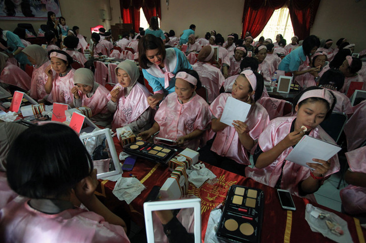 Polwan Polresta Solo Ikuti Pelatihan Kecantikan