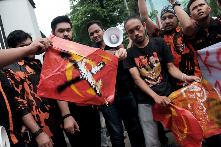 SAPMA PP Gelar Aksi Tolak Gerakan Komunis