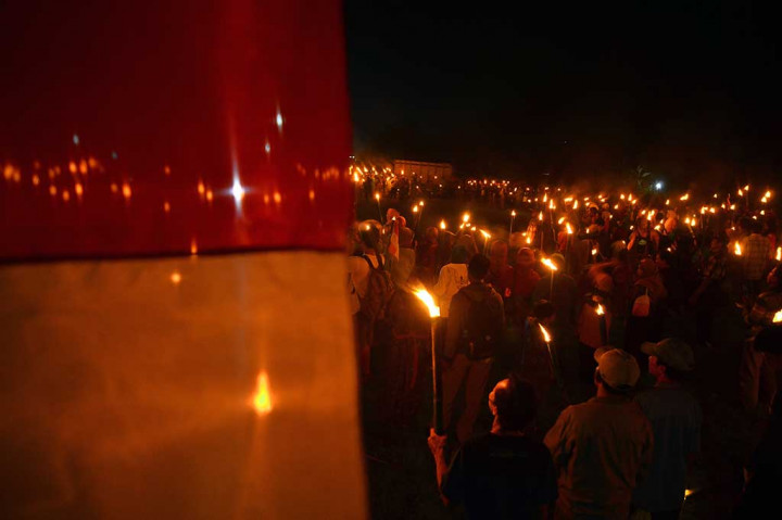 Peringati Harkitnas, Masyarakat Peduli Kendeng Pawai Obor