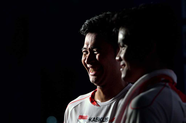 Pasangan Angga Pratama/Ricky Karanda Suwardi sukses menjadi penentu Tim Merah Putih ke partai puncak setelah mengalahkan ganda Korsel  Kim Gi Jung/Kim Sa Rang dengan skor 21-15, 21-18. 