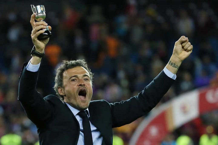 Manajer Luis Enrique meluapkan kegembiraannya usai mengantarkan timnya meraih gelar kedua musim ini.