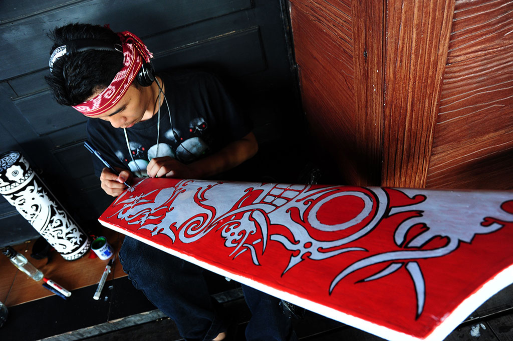 Lomba Lukis Perisai Peringati Pekan Gawe Dayak ke-31