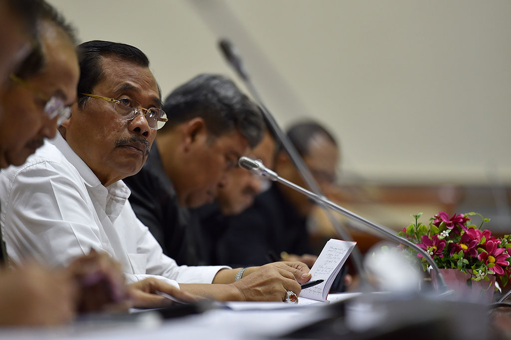 Menhan dan Panglima TNI Raker Bersama Komisi I