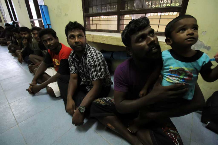 Imigran Sri Lanka berada di lokasi karantina.