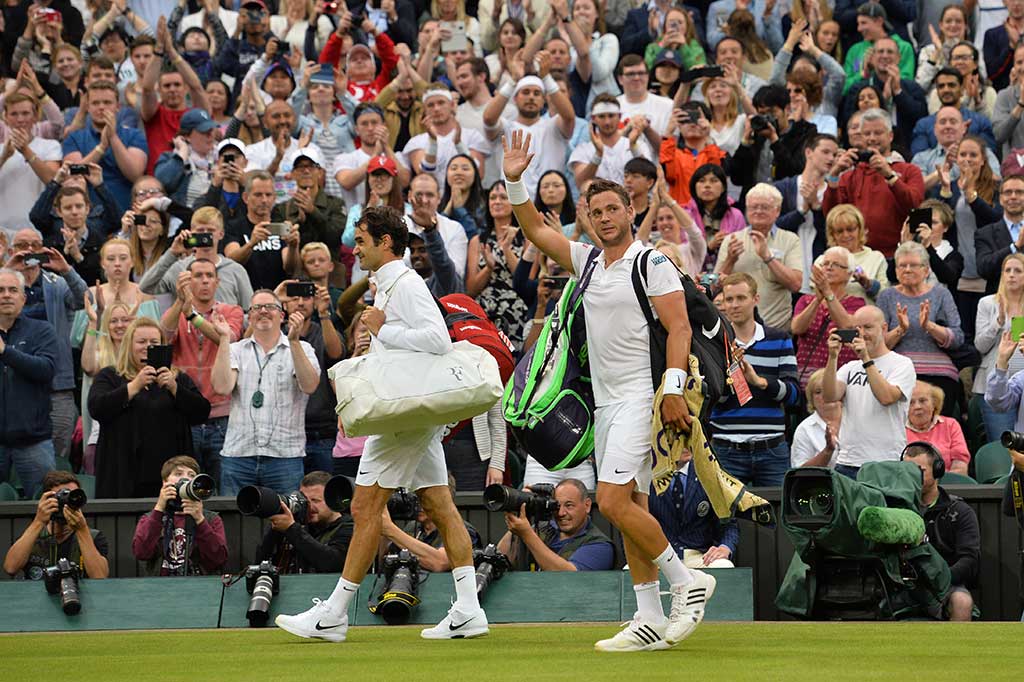 Federer Menang Straight Set Atas Petenis Kualifikasi Willis