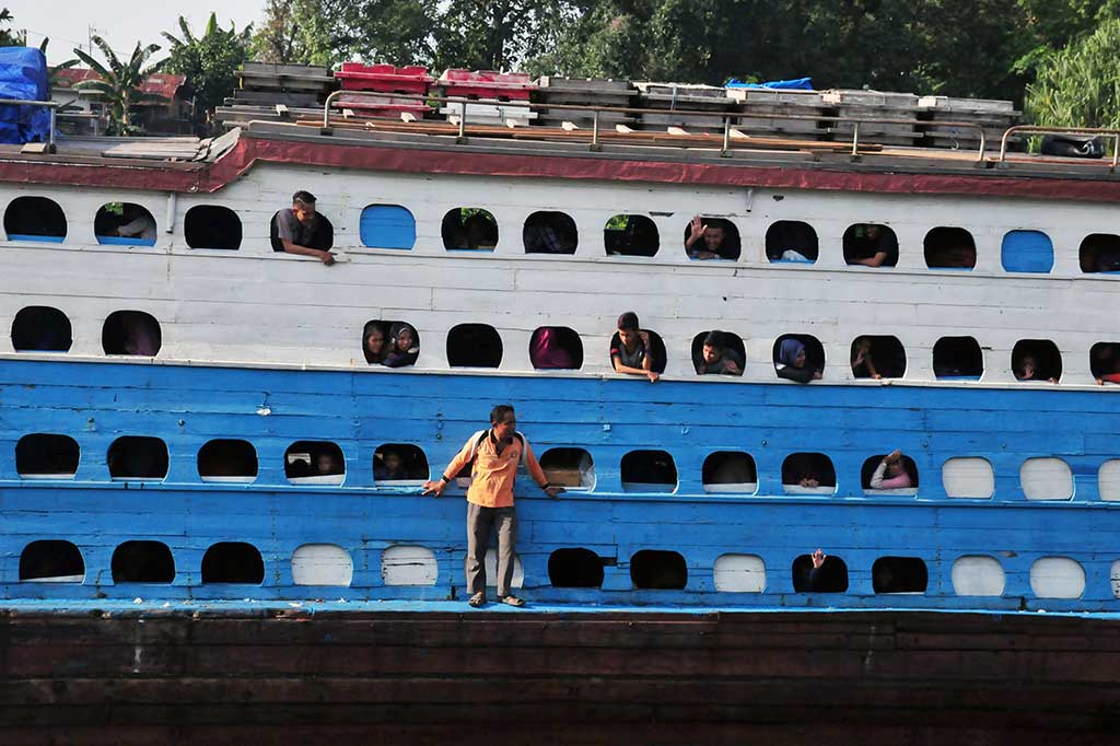 Mudik dengan Kapal Kayu Masih Diminati