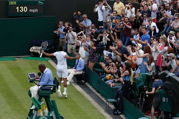 Tsonga meluapkan kegembiraan di harapan para penggemarnya.