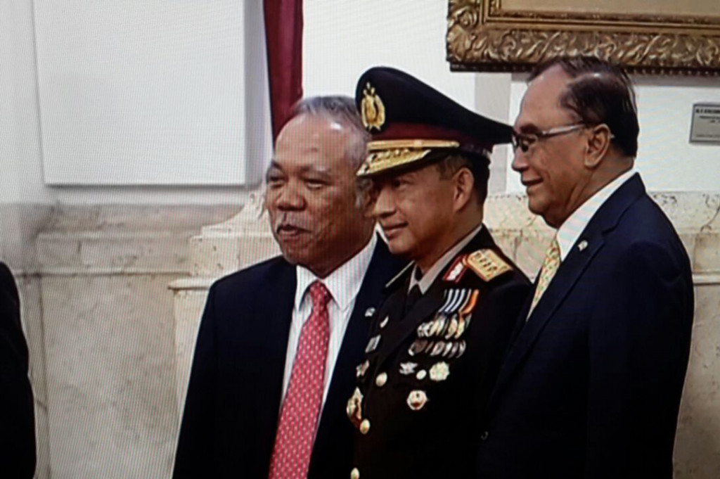 Pelantikan Kapolri Tito Karnavian di Istana