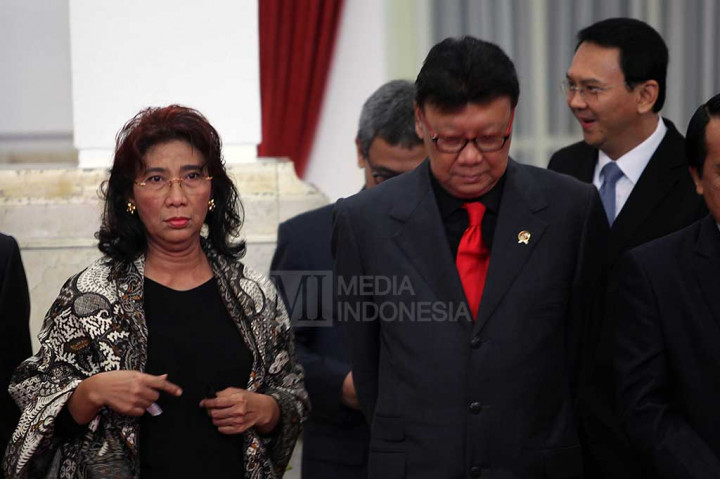 Menteri Susi Kepalkan Tangan ke Ahok