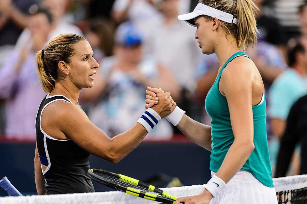 Eugenie Bouchard Tundukkan Unggulan 11
