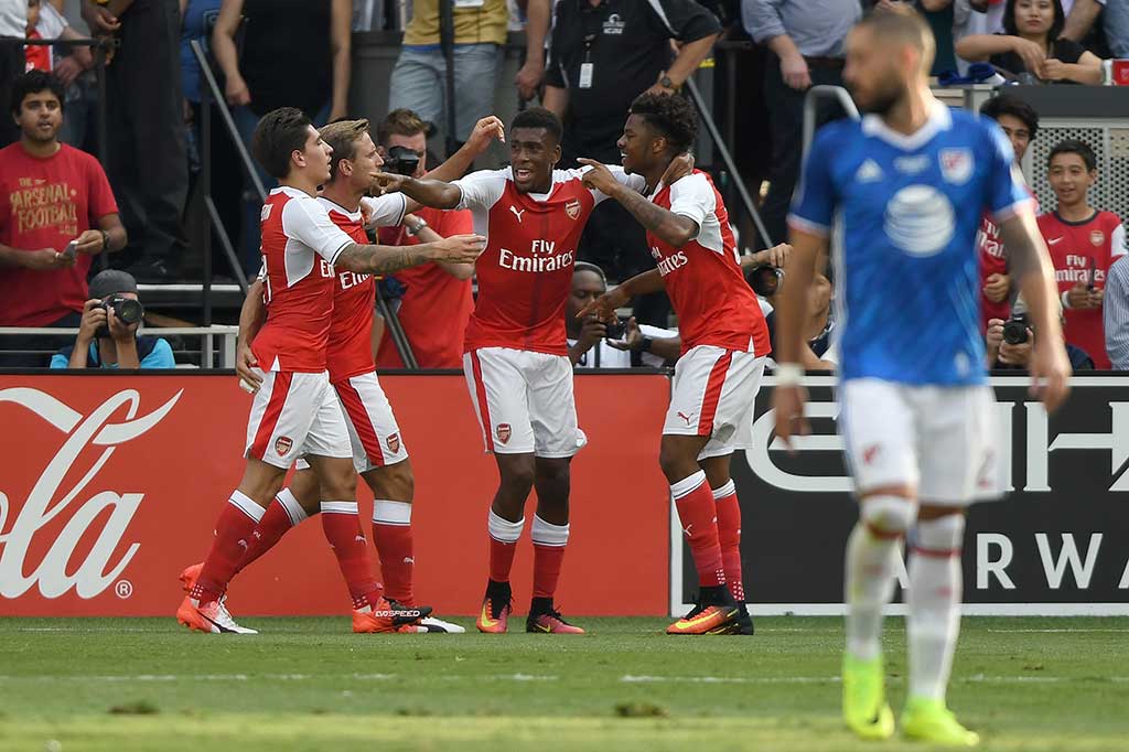 Gol Chuba Akpom pada menit ke-87 menjadi penentu kemenangan Arsenal.