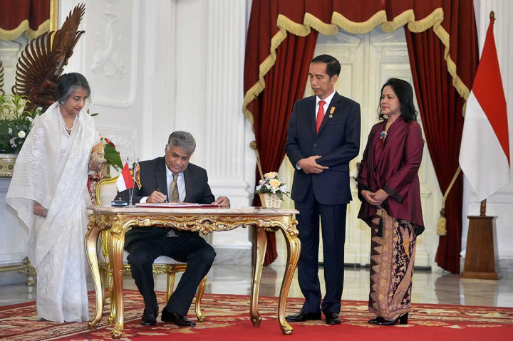 Jokowi Terima Kunjungan PM Sri Lanka