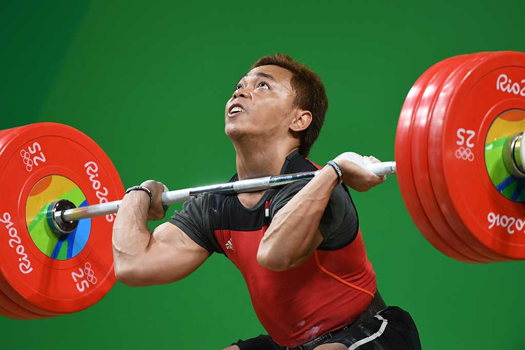 Eko mencatat angkaan total 312 kilogram, hasil dari snatch 142 kg dan clean and jerk 170 kg.