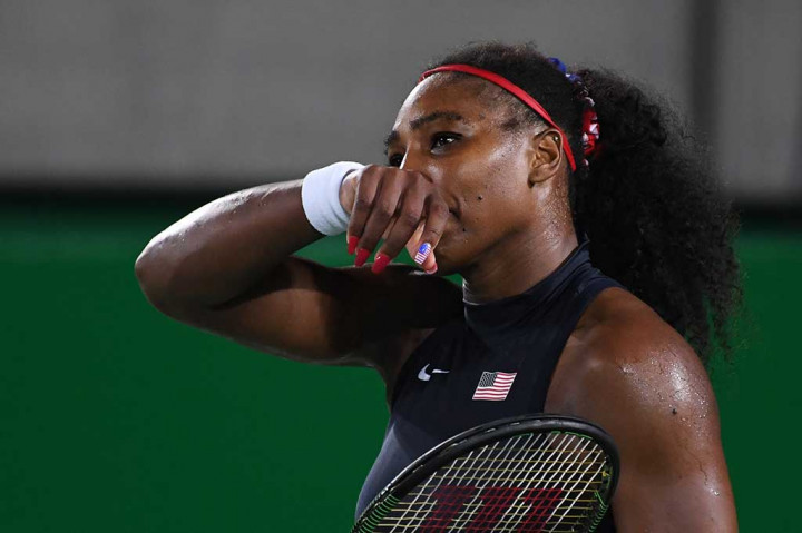 Serena tidak bisa menyembunyikan kekecewaannya setelah dikalahkan Svitolina.