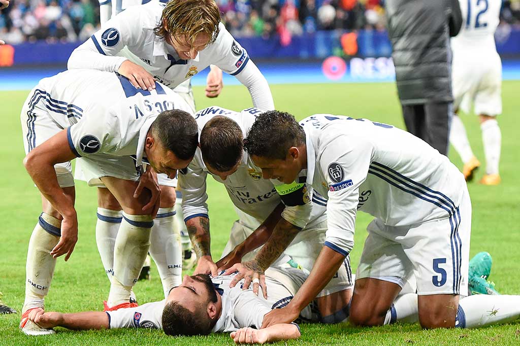 Dani Carvajal menjadi pahlawan Los Blancos lewat golnya pada menit ke-119. Kedudukan 3-2 bertahan hingga pertandingan usai.