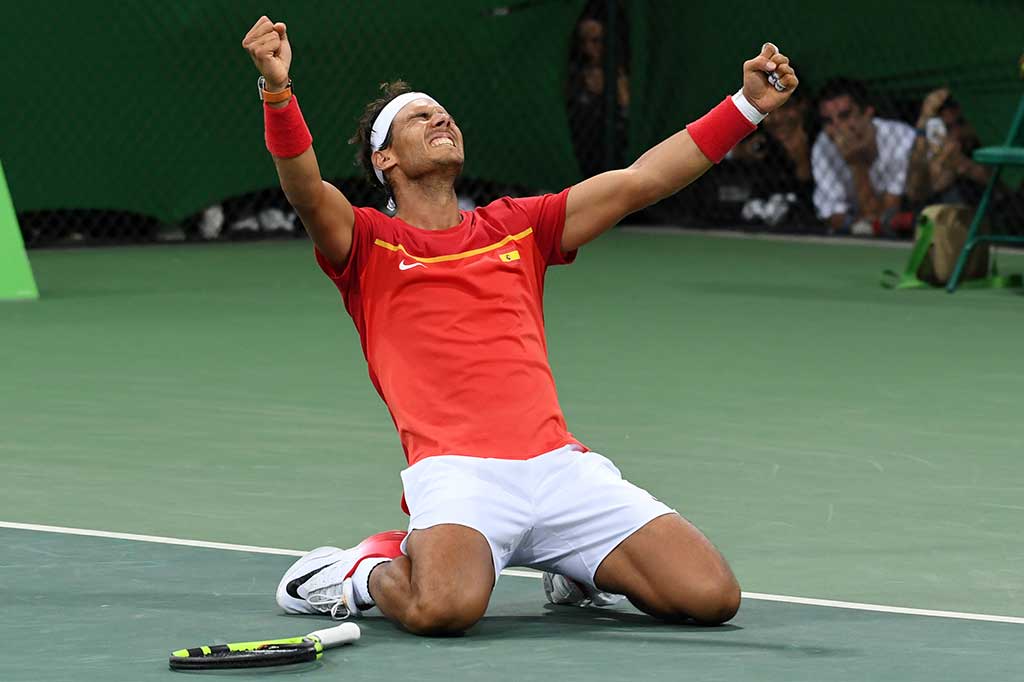 Sementara di nomor tunggal Nadal akan berhadapan dengan petenis tuan rumah Thomaz Bellucci yang mengalahkan David Goffin (Belgia) 7-6 (10), 6-4.