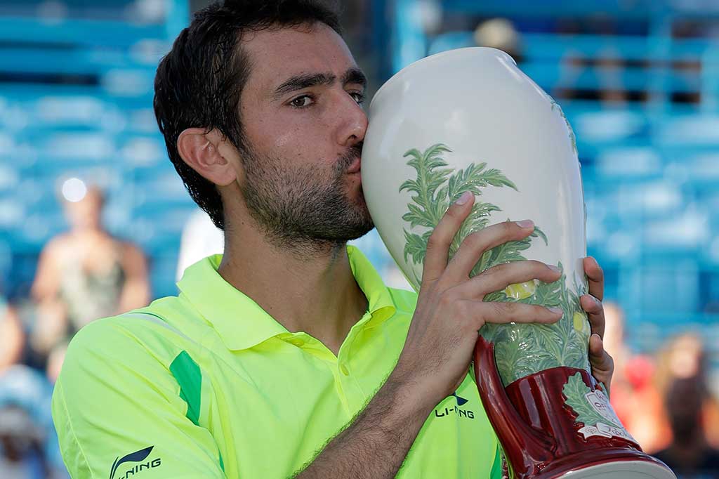 Cilic meraih gelar dengan mengalahkan unggulan teratas dan juara dua kali Cincinnati dalam satu jam dan 34 menit.
