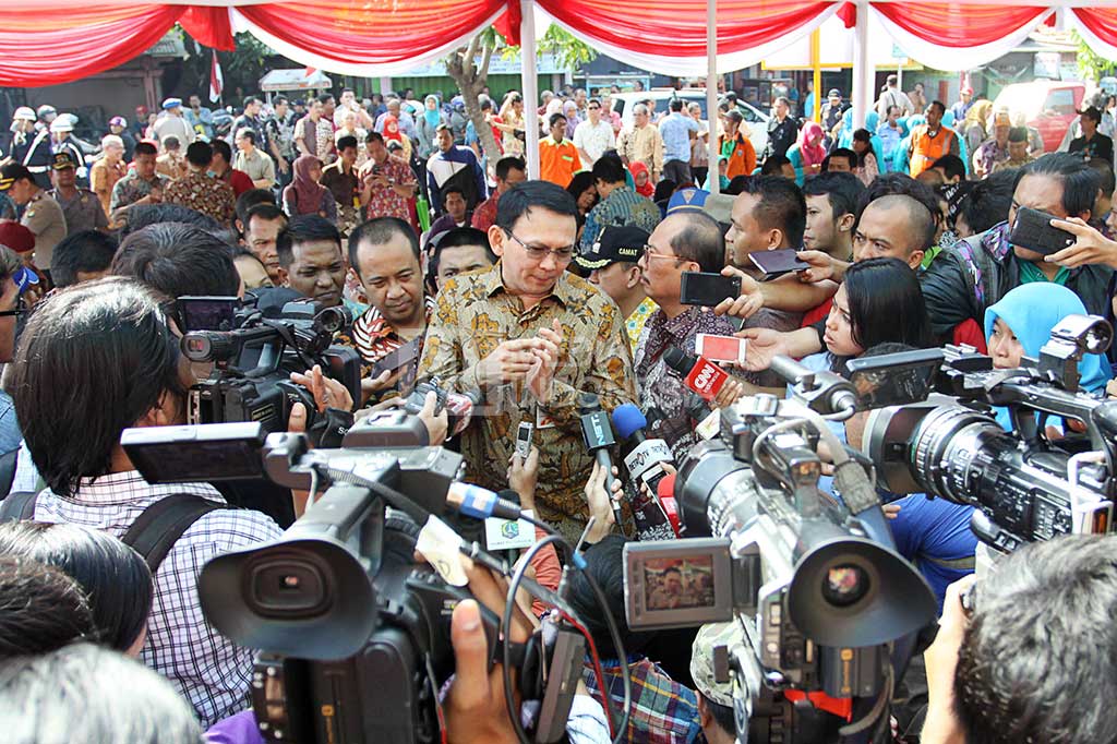 Pada kesempatan itu Ahok menyayangkan Pasar Pesanggrahan tidak memiliki ciri khas atau daya tarik tersendiri untuk menarik minat pengunjung.