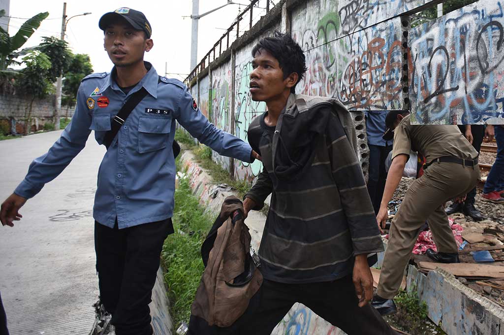 Dinsos DKI Razia PMKS di Kemayoran