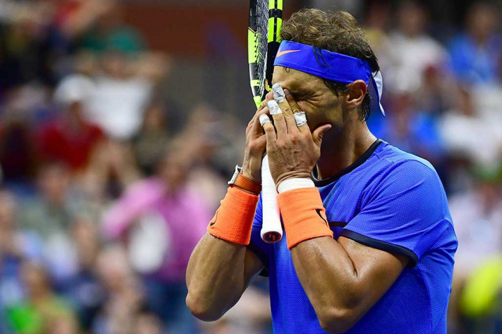 Nadal takluk dalam  lima set 6-1, 2-6, 6-4, 3-6, 7-6 (8/6).