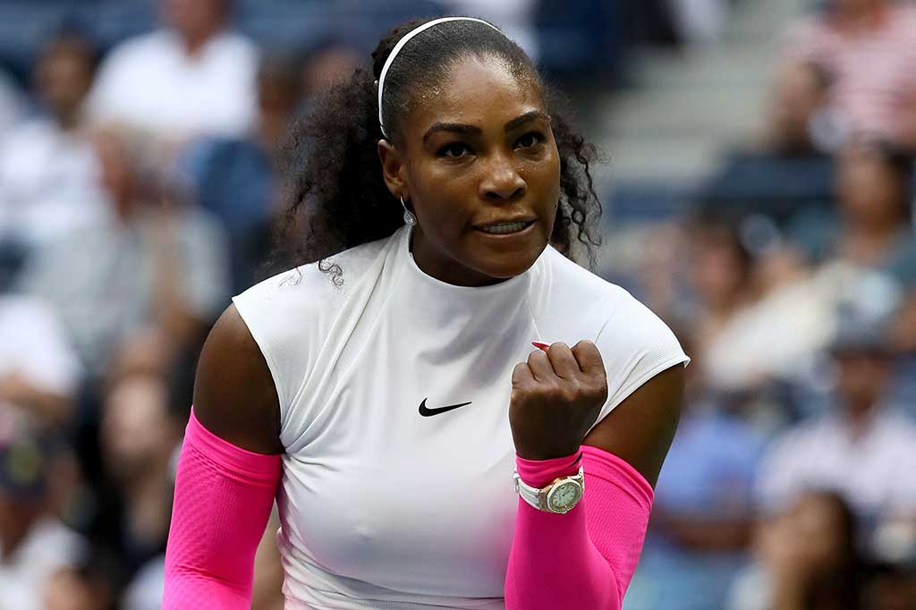 Serena melaju setelah menaklukkan petenis Kazakhstan Yaroslava Shvedova dengan skor 6-2, 6-3.