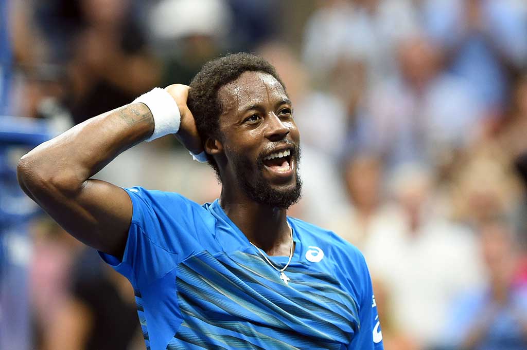Monfils (30) menyelesaikan perlawanan unggulan ke-24 Pouille dengan ace ke-13nya.