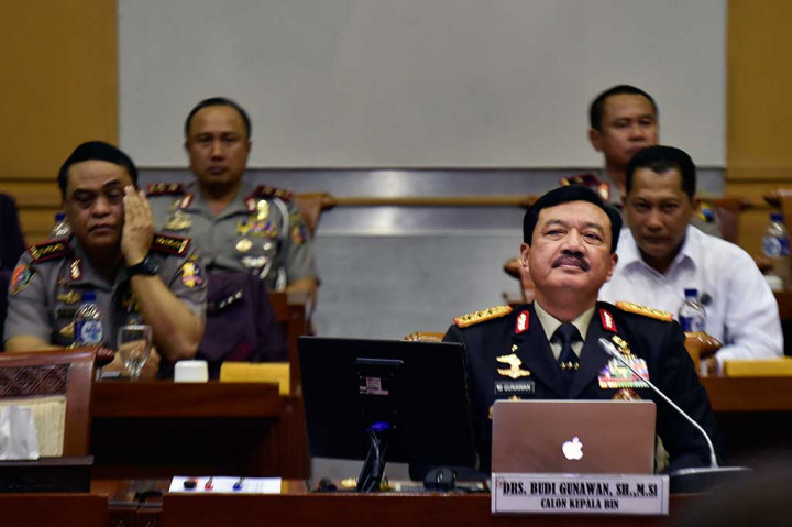 Kepala Badan Narkotika Nasional Komjen Budi Waseso juga terlihat mendampingi BG.